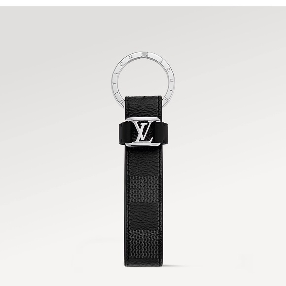 Louis Vuitton Black Leather LV Ring Key Holder - Picture 4 of 8